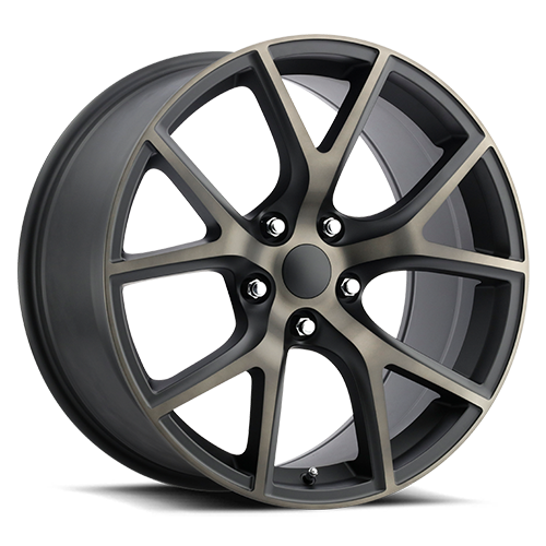 Factory Reproductions FR 75 Jeep Trackhawk Replica BZ 20x10 +50 5x127mm 71.5mm Satin Black Machined Face-Clear Bronze