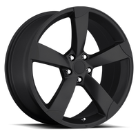 Factory Reproductions FR 85 Audi AU5 Replica SB 20x9 +40 5x112mm 66.6mm Satin Black