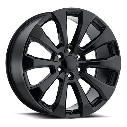 Factory Reproductions FR 92 2019 GM Silverado High Country Replica GB 22x9 +28 6x139.7mm 78.1mm Gloss Black