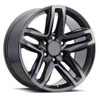 Factory Reproductions FR 94 Cheverolet Silverado Z71 Split 5 Replica GY 20x9 +15 6x139.7mm 78.1mm Satin TItanium Grey Machined Face-Dark Clear