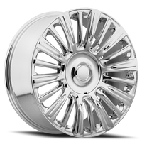 Factory Reproductions FR 91 2021 Escalade Platinum Replica CH 22x9 +28 6x139.7mm 78.1mm Chrome