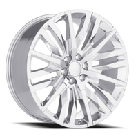 Factory Reproductions FR 97 GM Split 6 Spoke Replica CH 24x10 +31 6x139.7mm 78.1mm Chrome