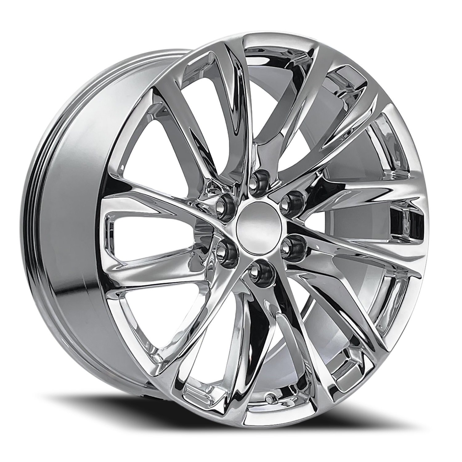 Factory Reproductions FR 98 Escalade 12 Spoke Replica CH 24x10 +31 6x139.7mm 78.1mm Chrome