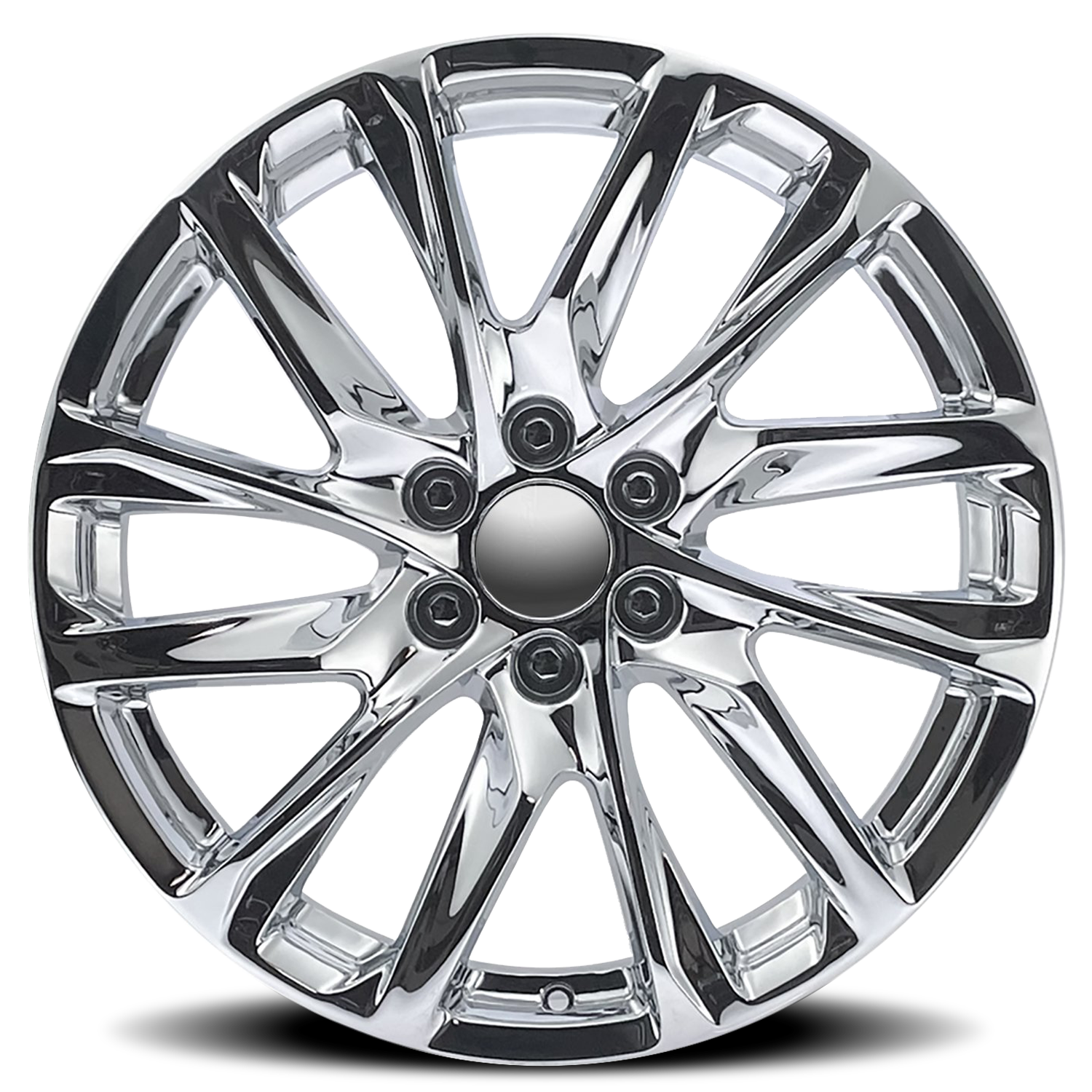 Factory Reproductions FR 98 Escalade 12 Spoke Replica CH 24x10 +31 6x139.7mm 78.1mm Chrome