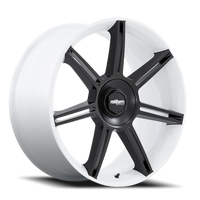 Rotiform FRA GW 22x10 +56 5x130mm 71.5mm Gloss White Matte Black Spokes