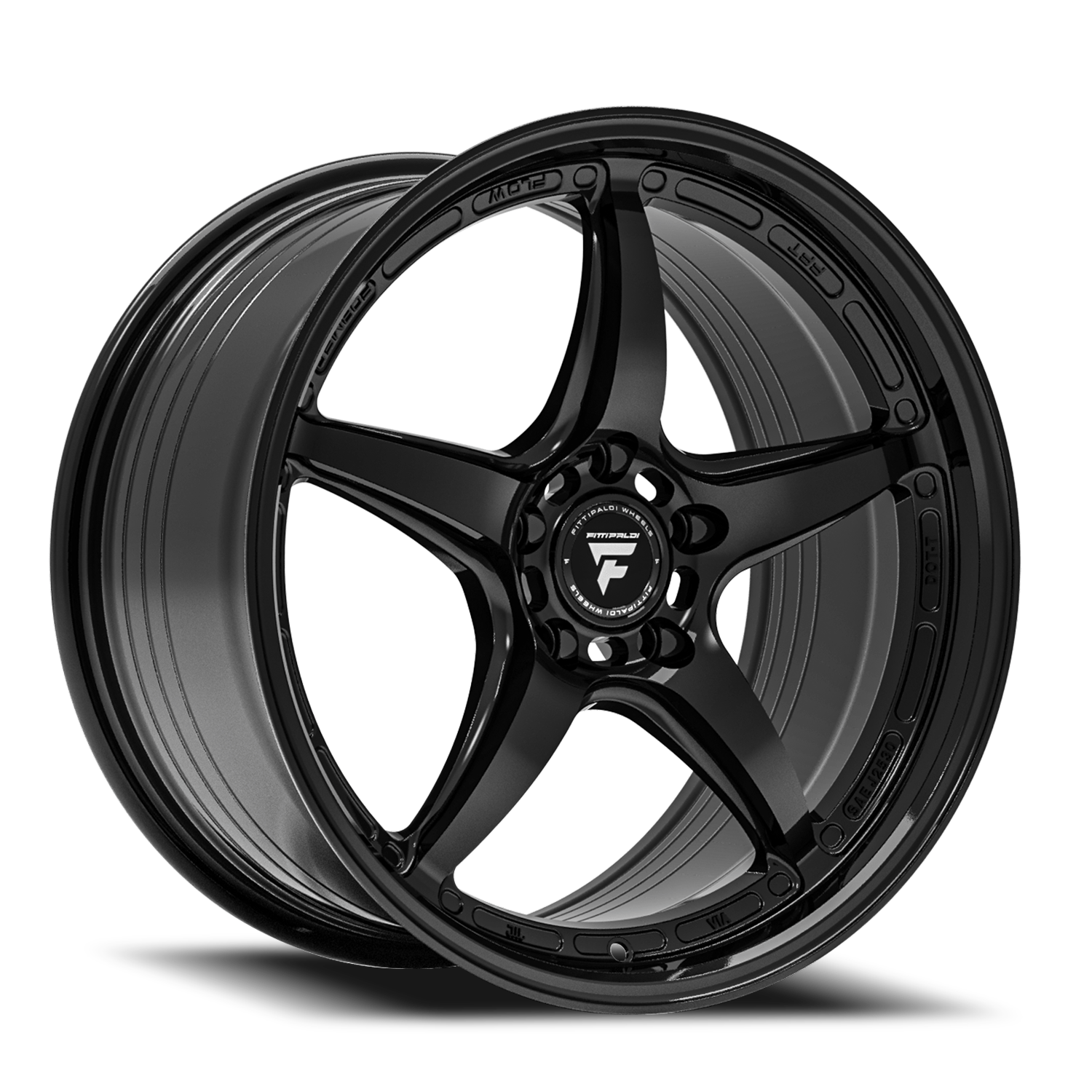 Fittipaldi Street FS367 17x8" 5x114.3mm 73.1mm CB +35mm Gloss Black