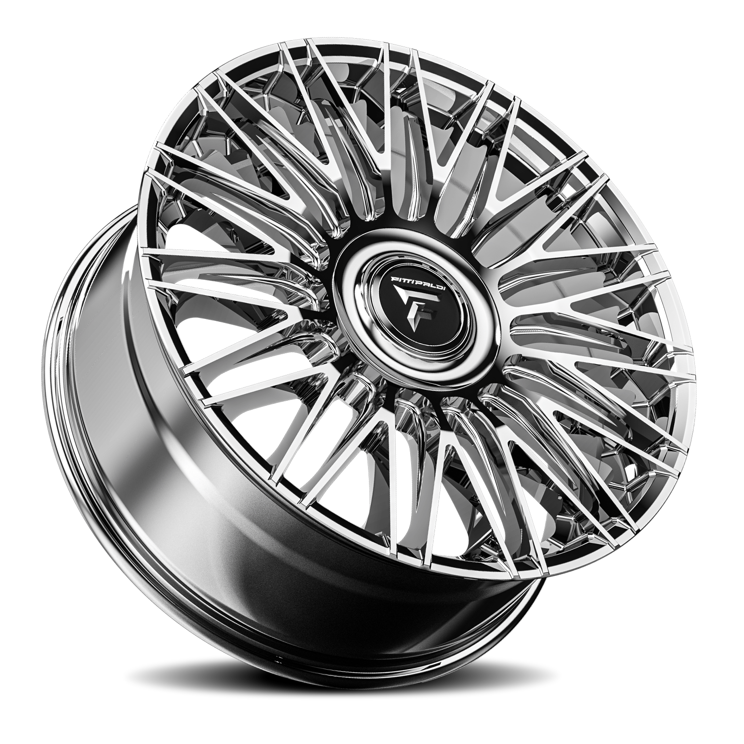 Fittipaldi Street FS369MC 24x10" 6x135mm 106.2mm CB +30mm Chrome Mirror Coat