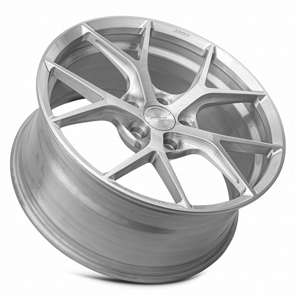 MRR FS6 19x8.5 35 5x112mm 66.6mm Brushed Clear