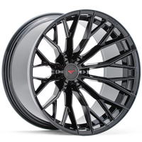 Ferrada Forge-8 Off Road Wheels FTR9 Obsidian Black 22x10 6x135 ET-18 87.1 Super Concavity