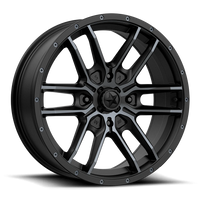 MSA Fang 20x7" 4x156mm 132mm CB +10mm Satin Black Titanium Tint