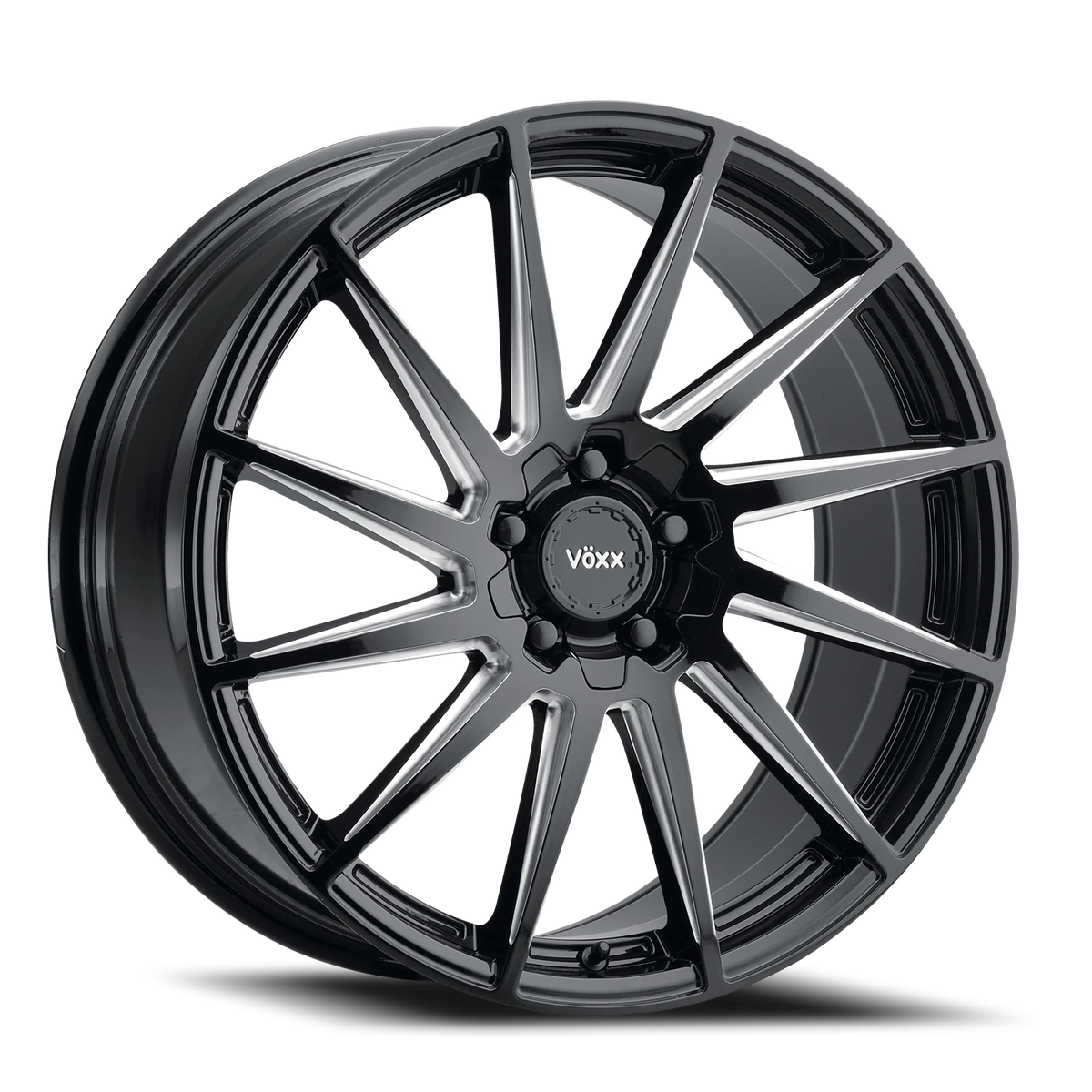 Voxx Wheel Felina 19x8.5 +45 5x108mm 73.1mm Gloss Black Milled