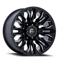 Fuel Flame 8 20x9" 8x170mm 125.1mm CB +20mm Gloss Black Milled