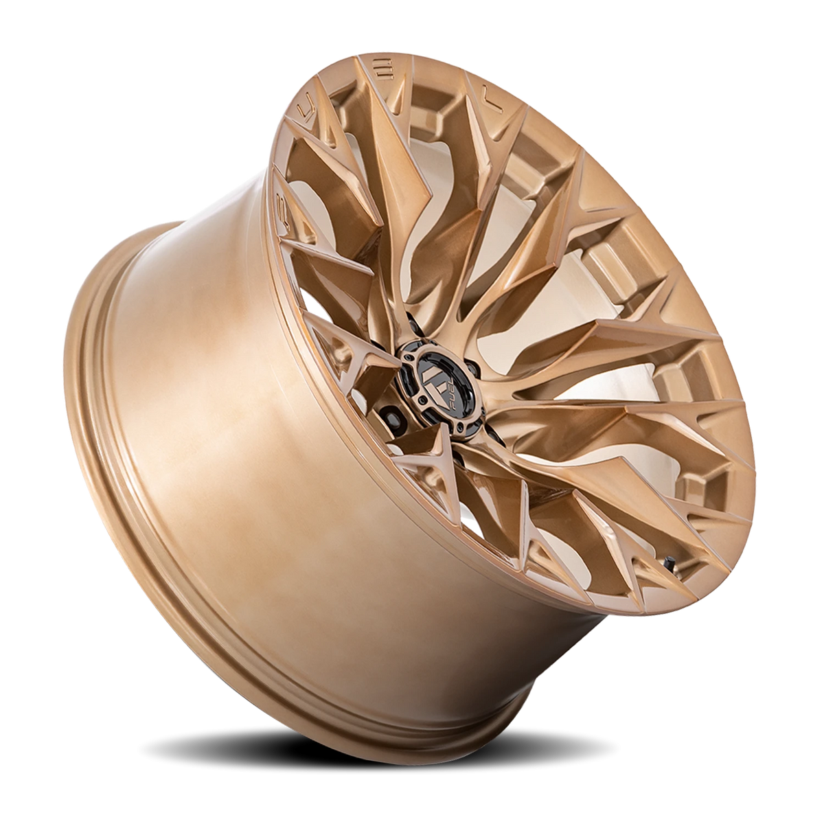 Fuel Flame 6 22x10 -18 6x139.7mm 106.1mm Platinum Bronze