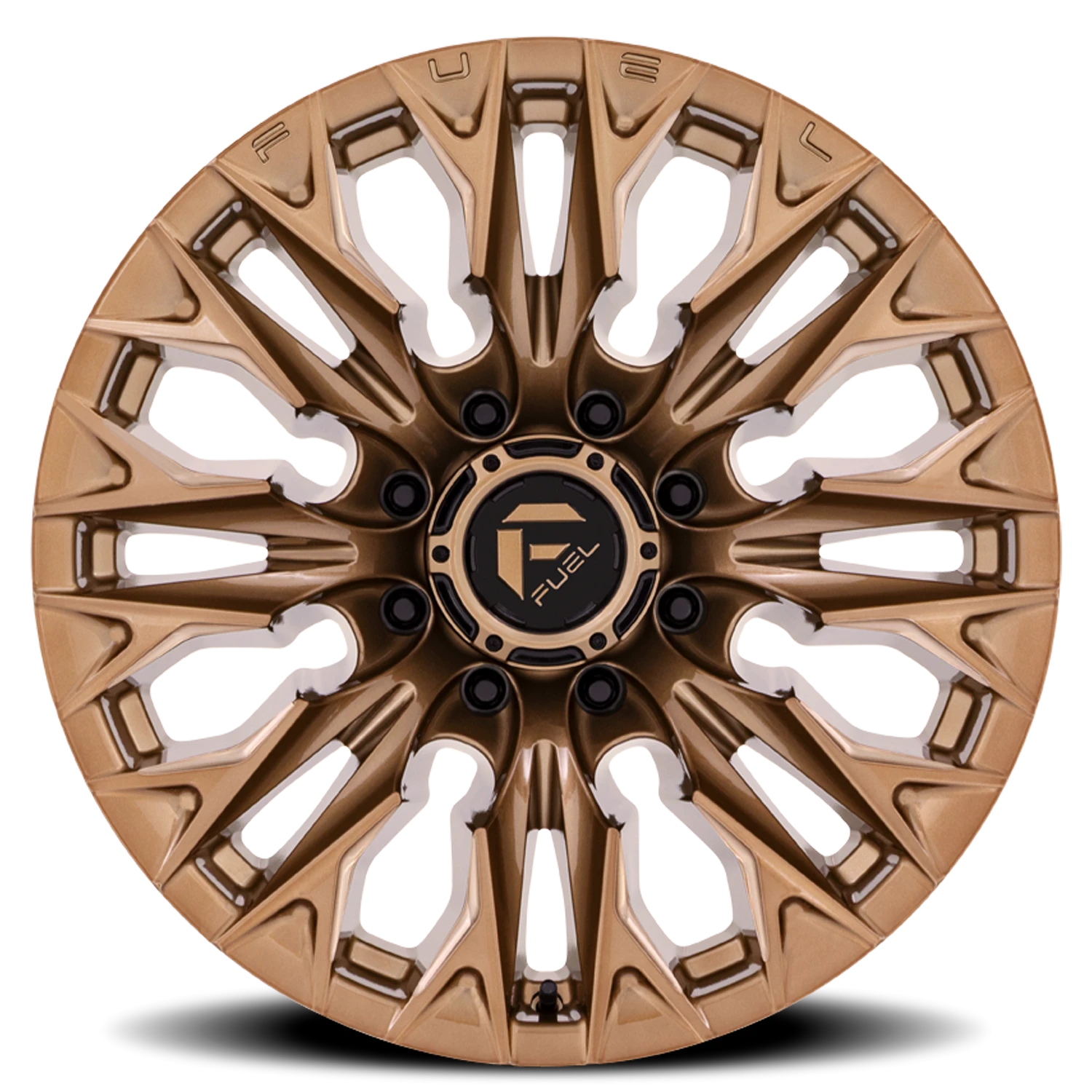 Fuel Flame 8 20x10" 8x165.1mm 125.1mm CB -18mm Platinum Bronze