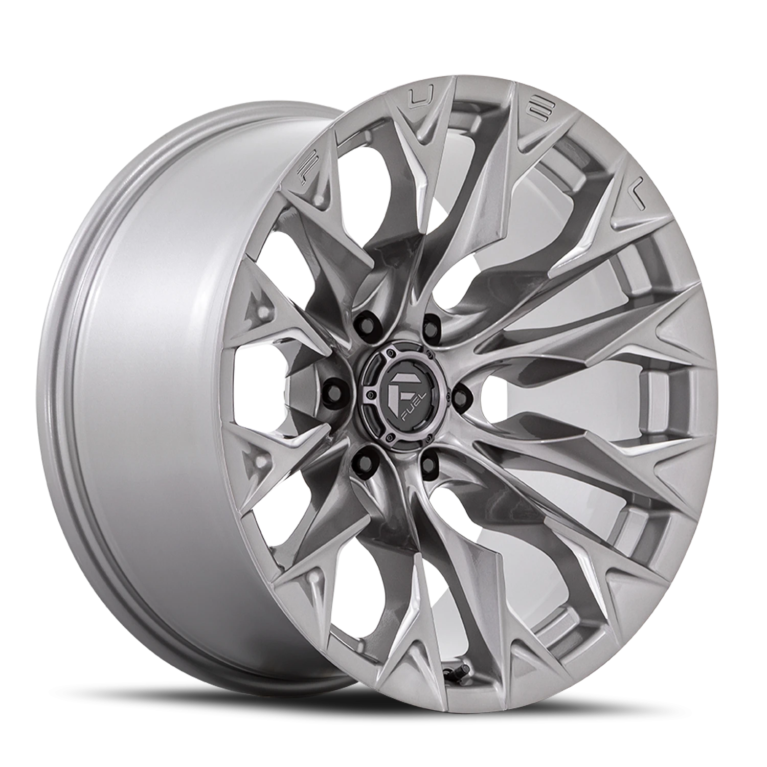 Fuel Flame 6 D806 20x10 -18 6x139.7mm 106.1mm Platinum