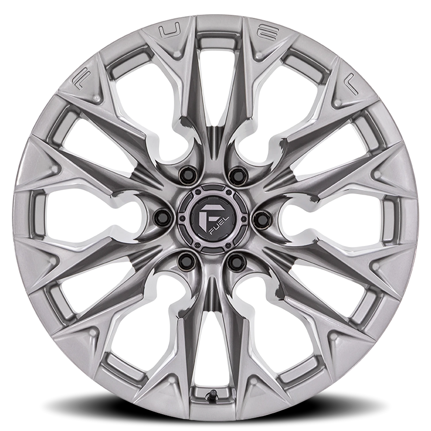 Fuel Flame 6 D806 20x10 -18 6x139.7mm 106.1mm Platinum