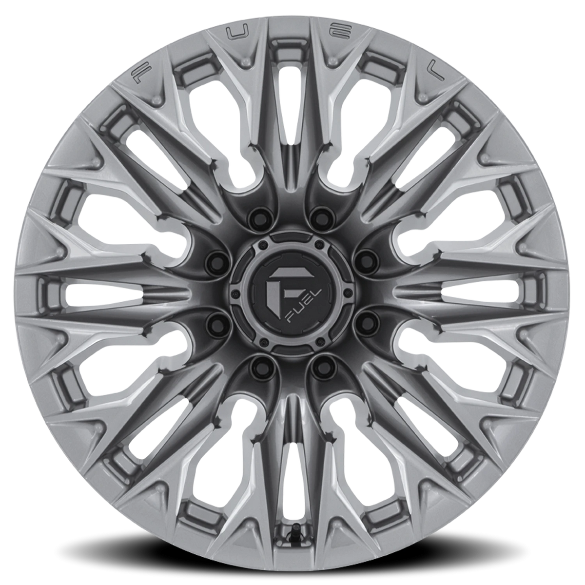Fuel Flame 8 20x10 -18 8x165.1mm 125.1mm Platinum