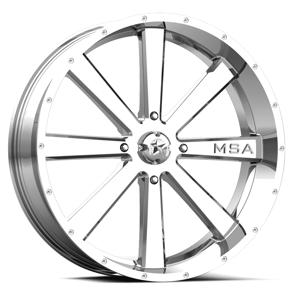 MSA Flash 20x7" 4x156mm 132mm CB 0mm Chrome