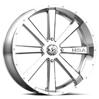 MSA Flash 20x7" 4x156mm 132mm CB 0mm Chrome