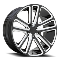 DUB Flex 26x10" 6x139.7mm 78.1mm CB +30mm Gloss Black Milled