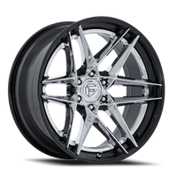 Fuel Flight 22x10 -18 6x135mm 87.1mm Chrome Gloss Black Lip