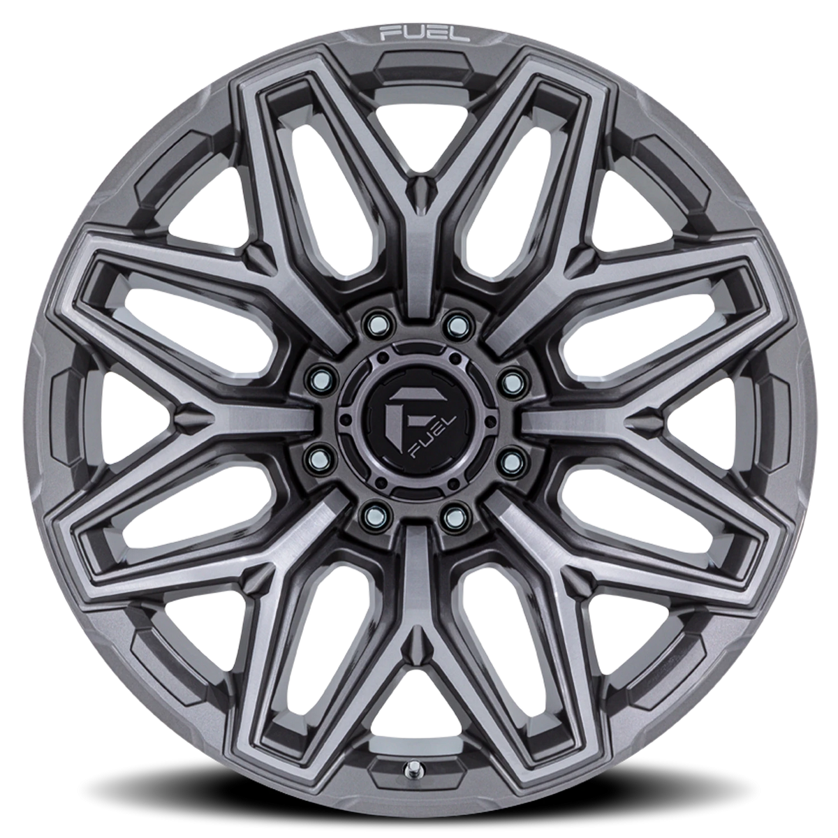 Fuel Flux 8 22x10 -18 8x180mm 124.2mm Platinum