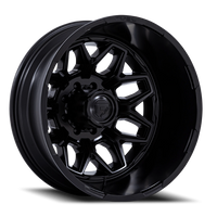 Fuel Flux Dually 22x8.25" 8x200mm 142mm CB -201mm Blackout