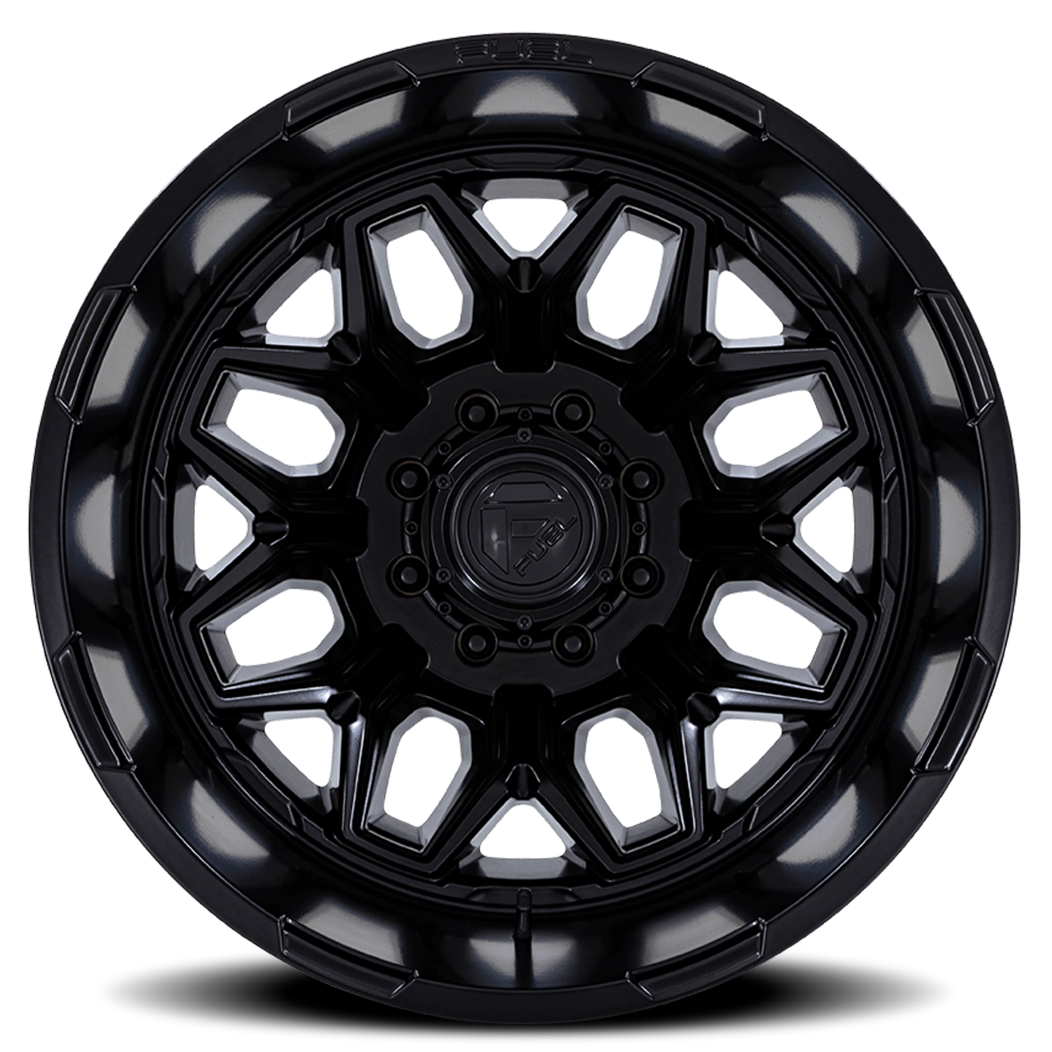 Fuel Flux Dually 22x8.25" 8x200mm 142mm CB -201mm Blackout