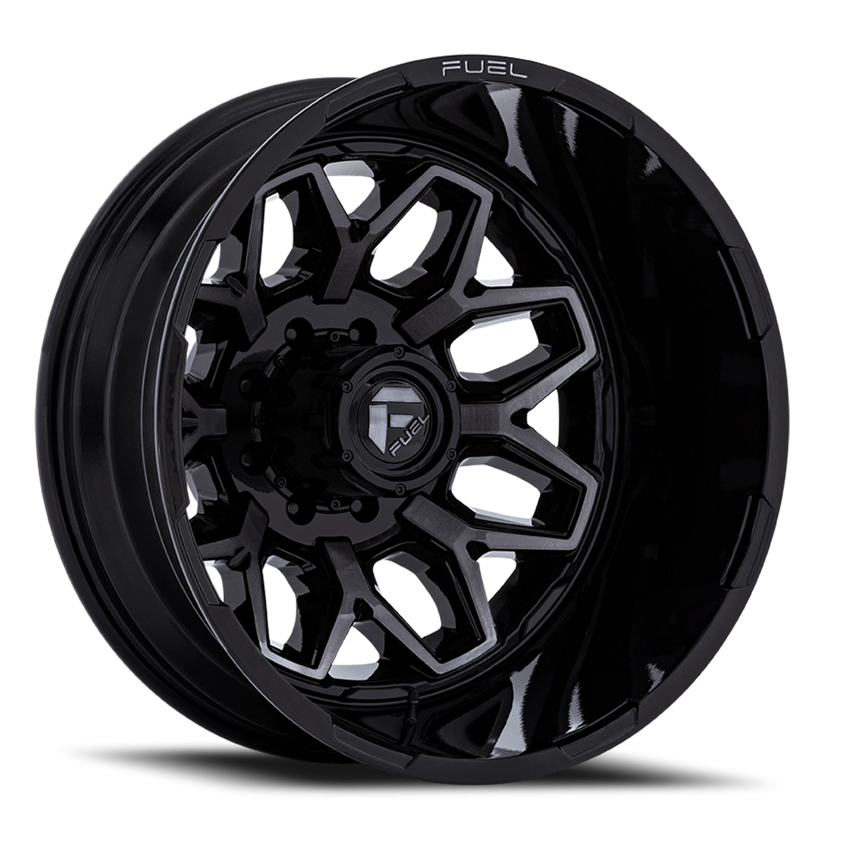 Fuel Flux Dually 20x8.25 -246 8x165.1mm 117mm Gloss Black Double Dark Tint