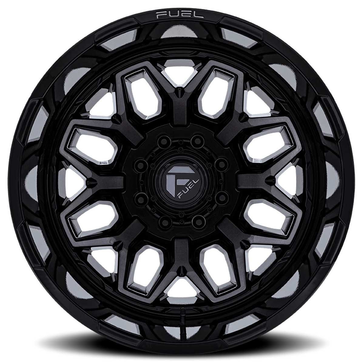 Fuel Flux Dually 20x8.25 -246 8x165.1mm 117mm Gloss Black Double Dark Tint
