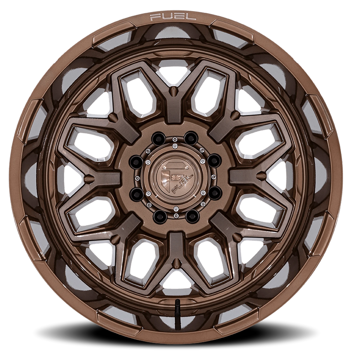 Fuel Flux Dually 22x8.25 -201 8x170mm 125.1mm Platinum Bronze