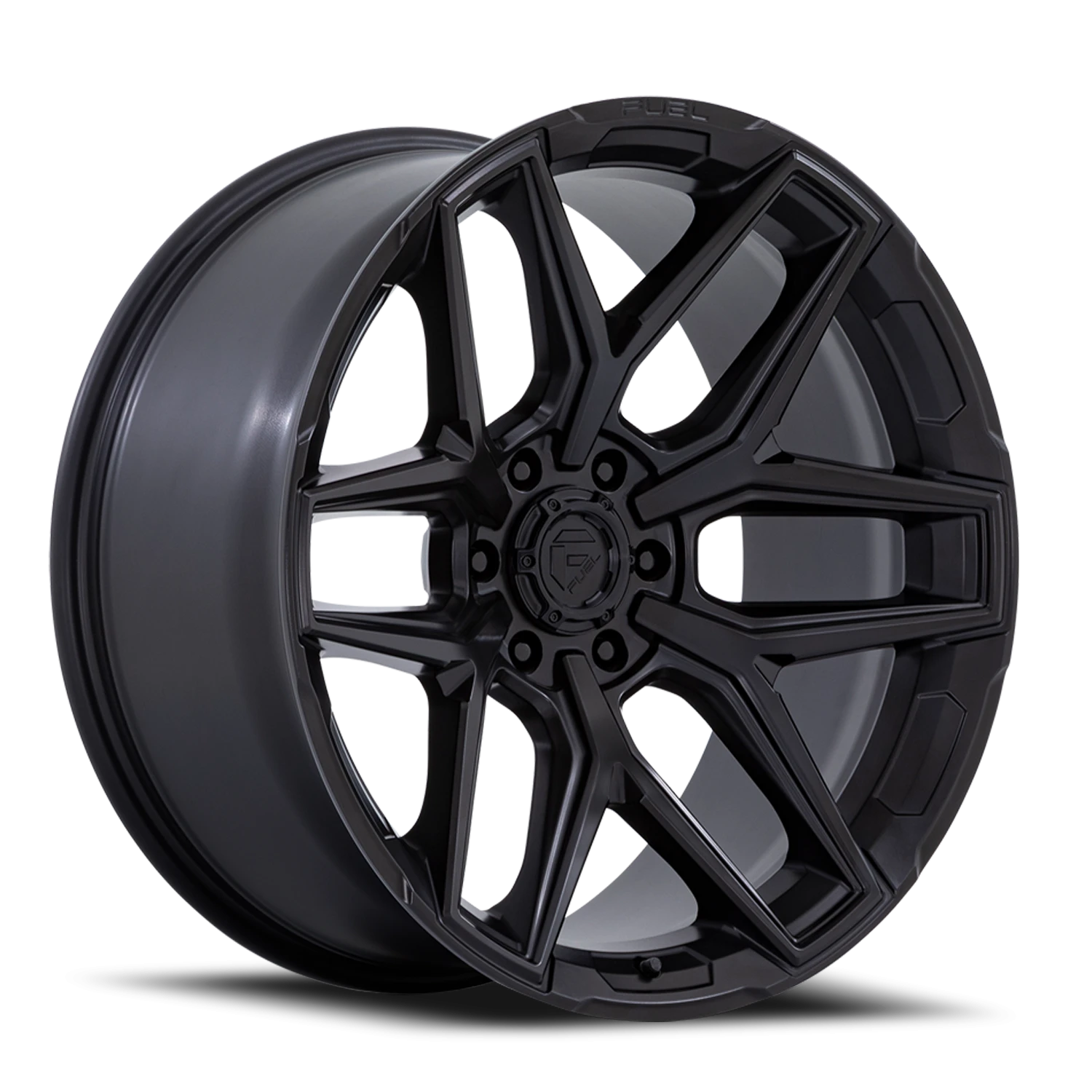 Fuel Flux 6 17x9" 6x139.7mm 106.1mm CB -12mm Blackout