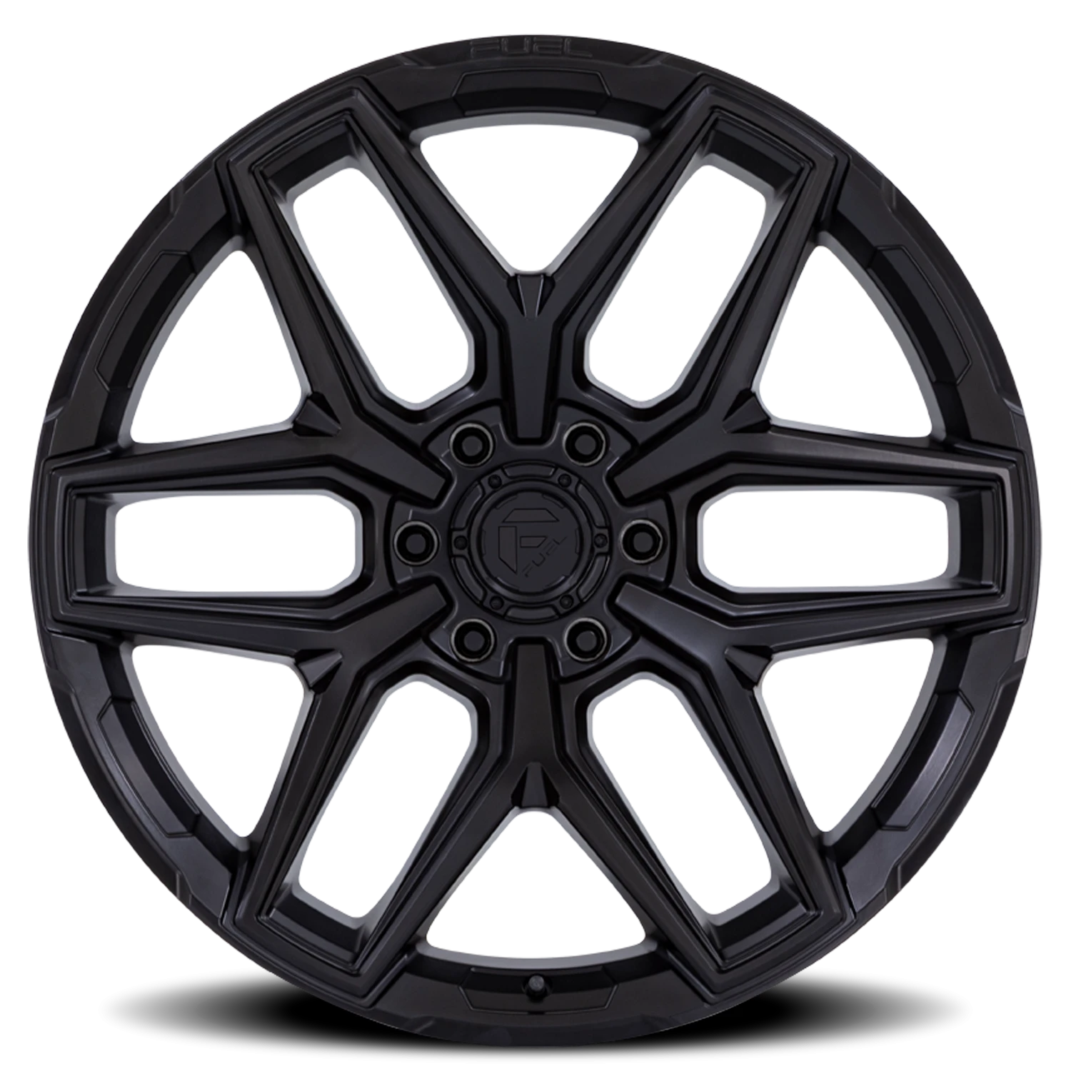 Fuel Flux 6 17x9" 6x139.7mm 106.1mm CB -12mm Blackout