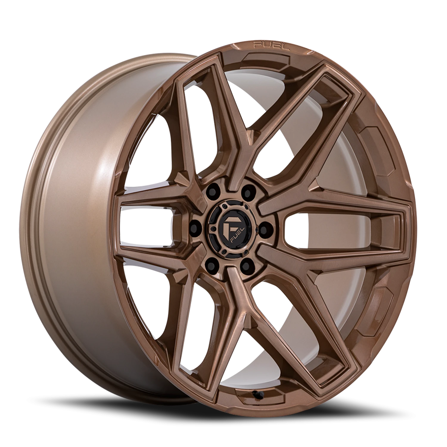 Fuel Flux 6 FC854ZR 22x10 -18 6x139.7mm 106.1mm Platinum Bronze