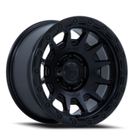 Fuel Fortress 18x9" 5x127mm 71.5mm CB +20mm Matte Black Gloss Black Lip