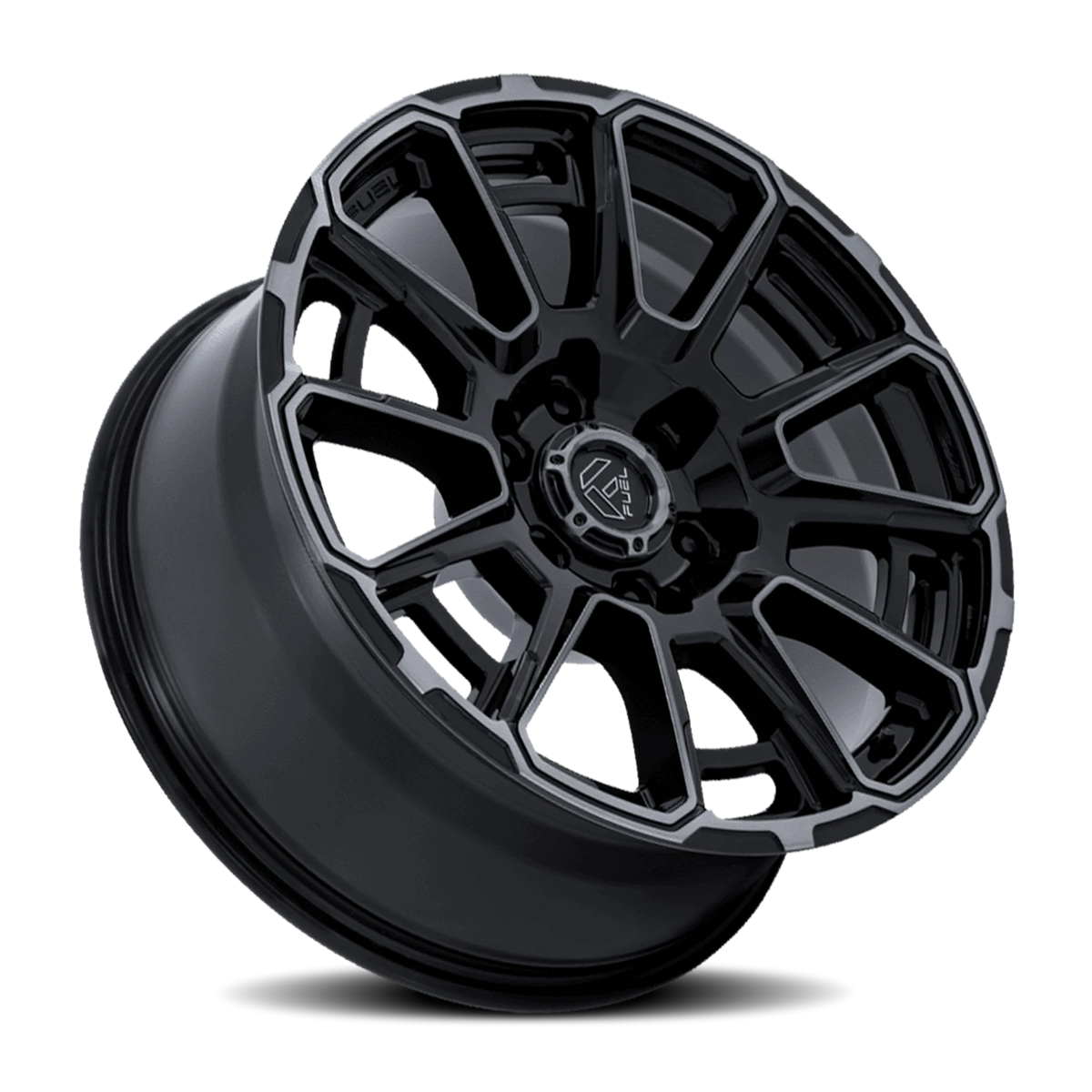 Fuel Foxhound 20x9 +20 6x135mm 87.1mm Gloss Black Dark Tinted Clear