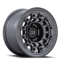 Black Rhino Fuji 17x8" 5x114.3mm 72.56mm CB +20mm Matte Gunmetal
