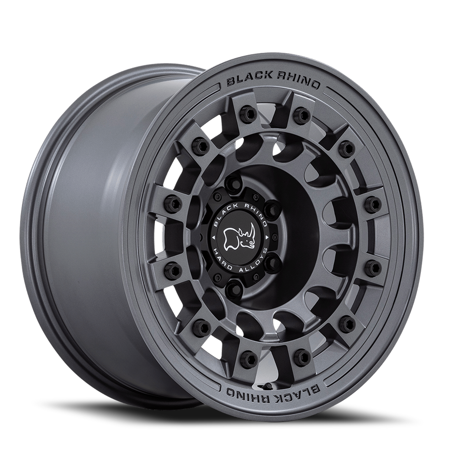 Black Rhino Fuji 17x9" 5x127mm 71.5mm CB -12mm Matte Gunmetal