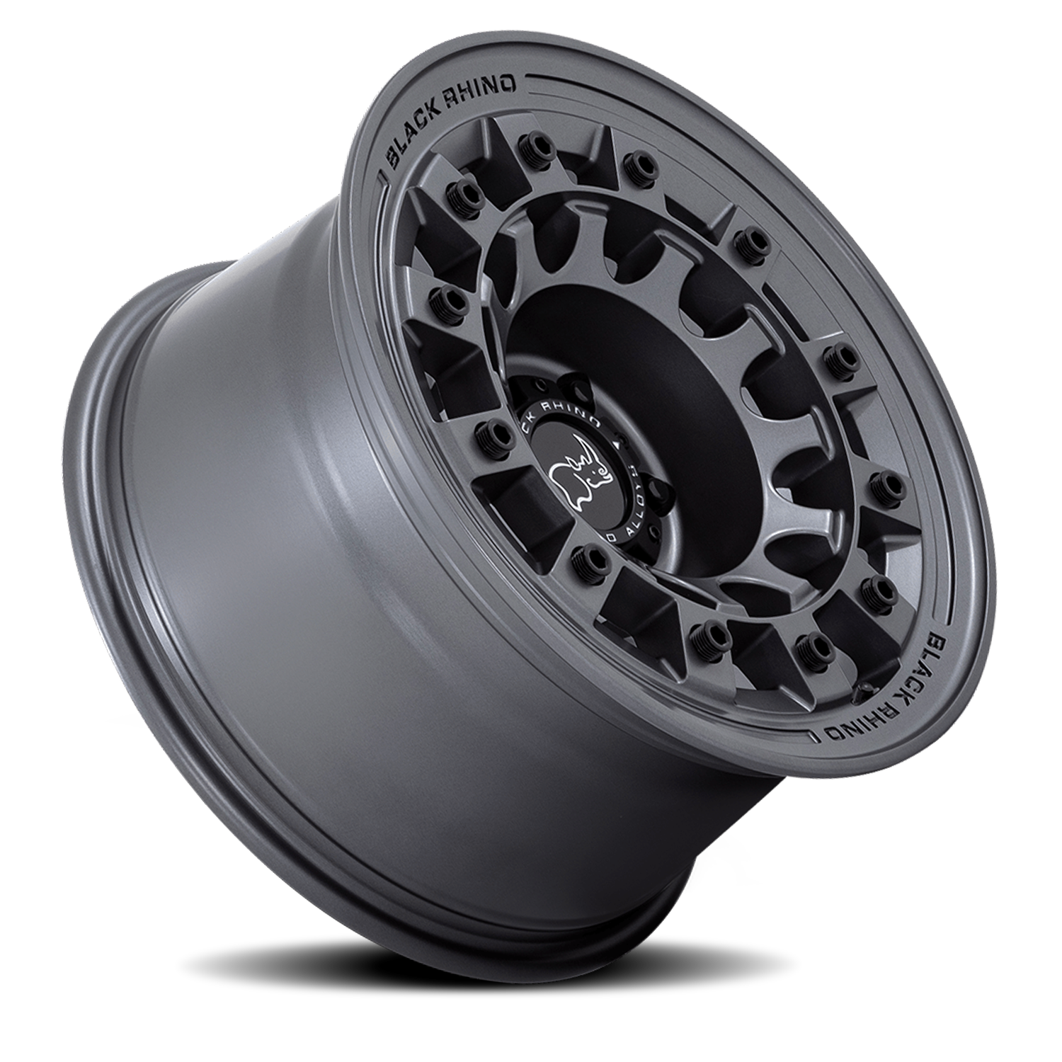 Black Rhino Fuji 17x9" 5x127mm 71.5mm CB -12mm Matte Gunmetal