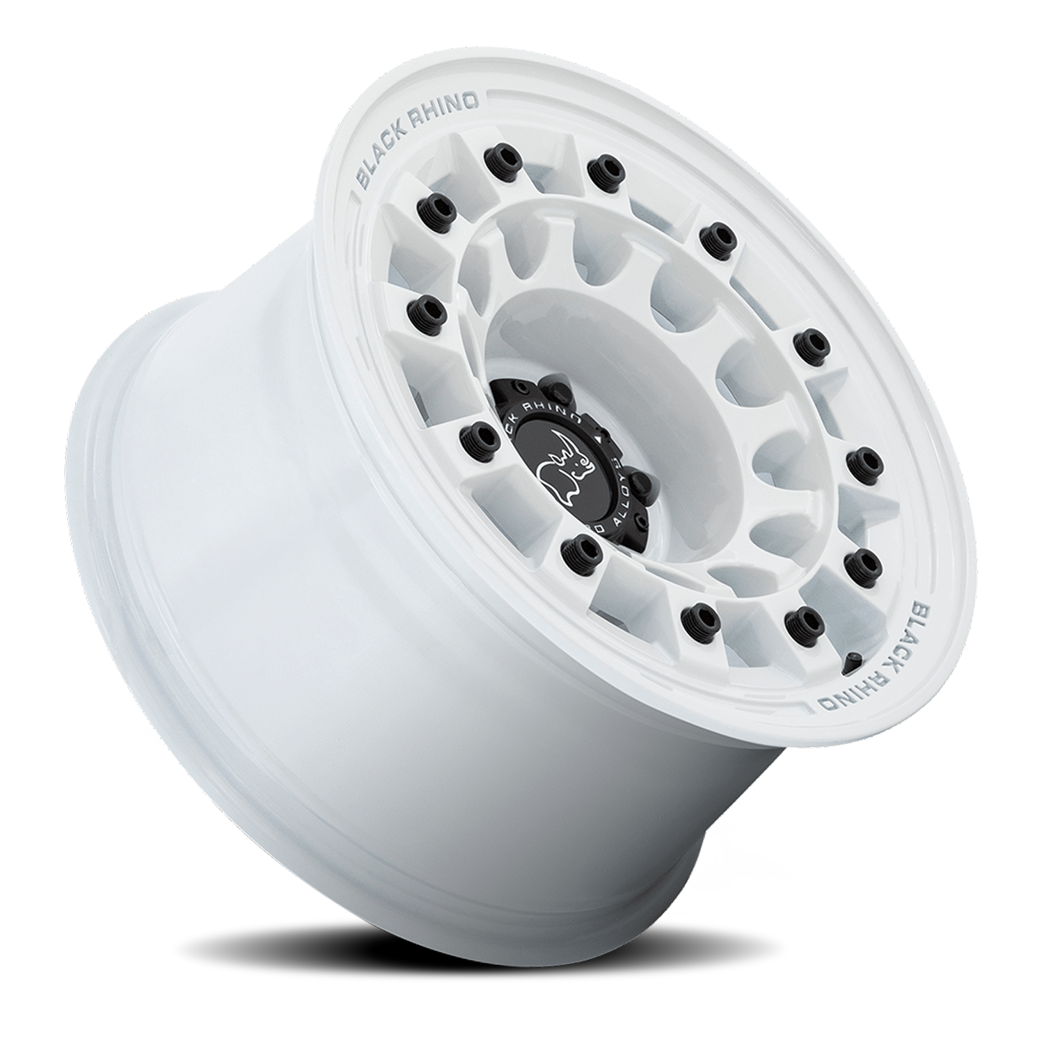 Black Rhino Fuji 17x9" 6x139.7mm 106.1mm CB -12mm Gloss White
