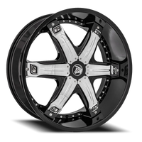 Diablo Fury 26x10" 6x135mm 87.1mm CB +30mm Gloss Black