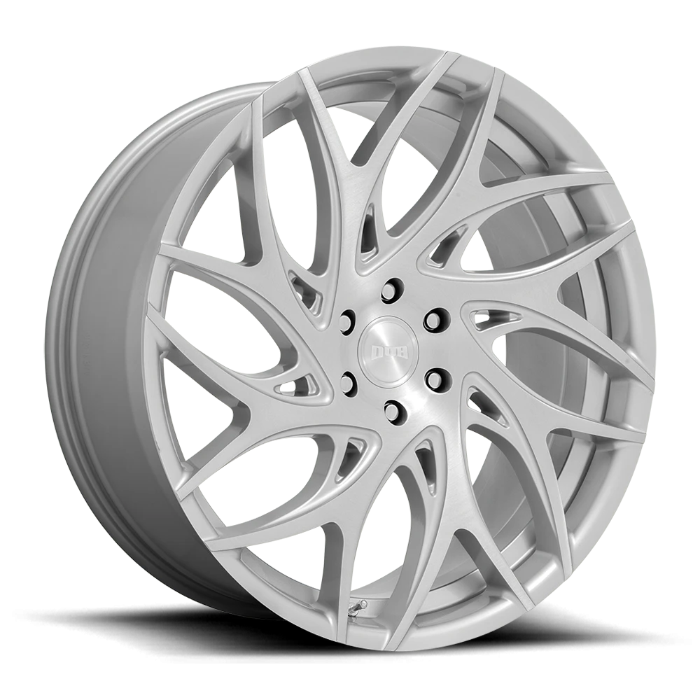 DUB G.O.A.T. S261 24x10 +25 5x139.7mm 78mm Brushed Silver