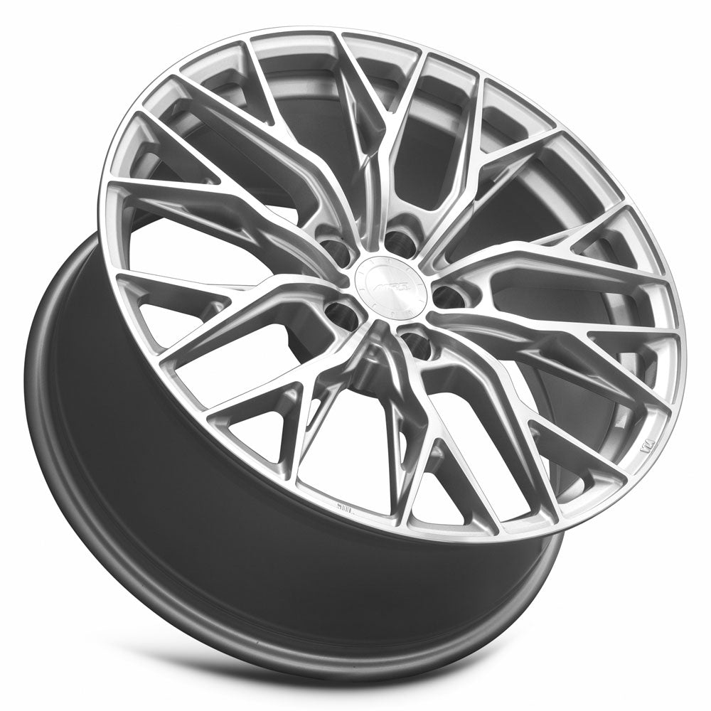 MRR GF5 18x8.5 35 5x114.3mm 73.1mm Silver Machined Face