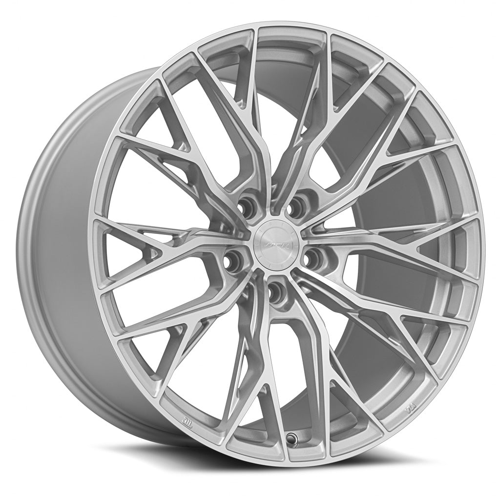 MRR GF5 21x10.5 24 5x114.3mm 73.1mm Silver Machined Face