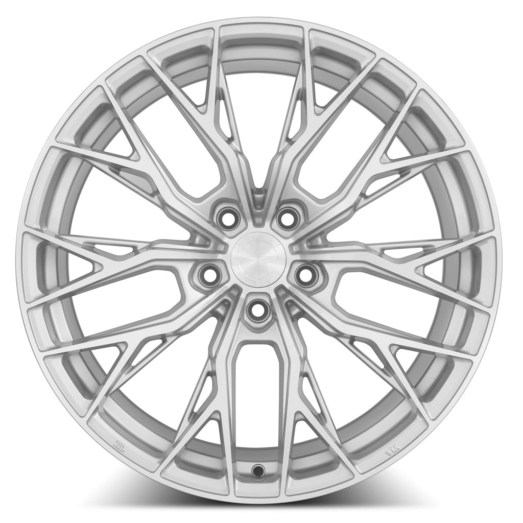 MRR GF5 21x10.5 24 5x114.3mm 73.1mm Silver Machined Face