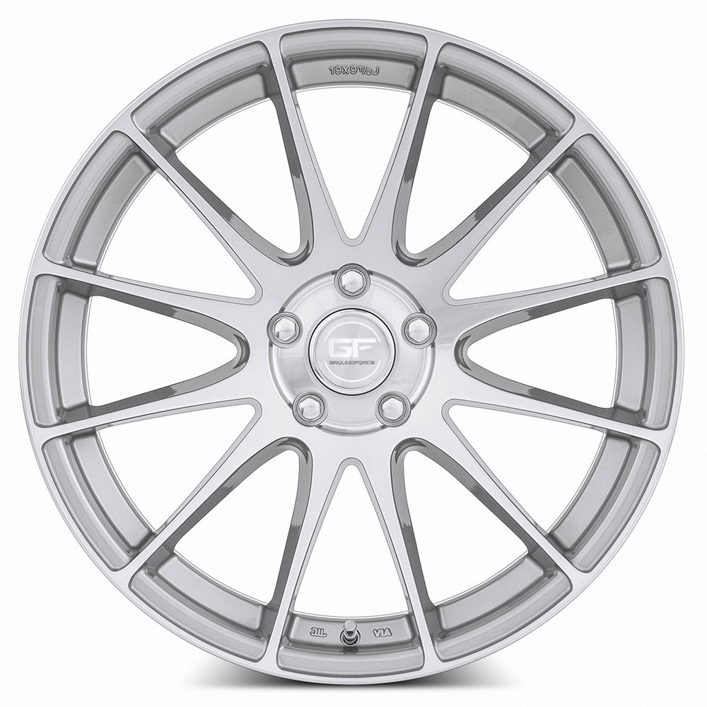 MRR GF6 19x9.5 20 5x114.3mm 73.1mm Silver Machined Face