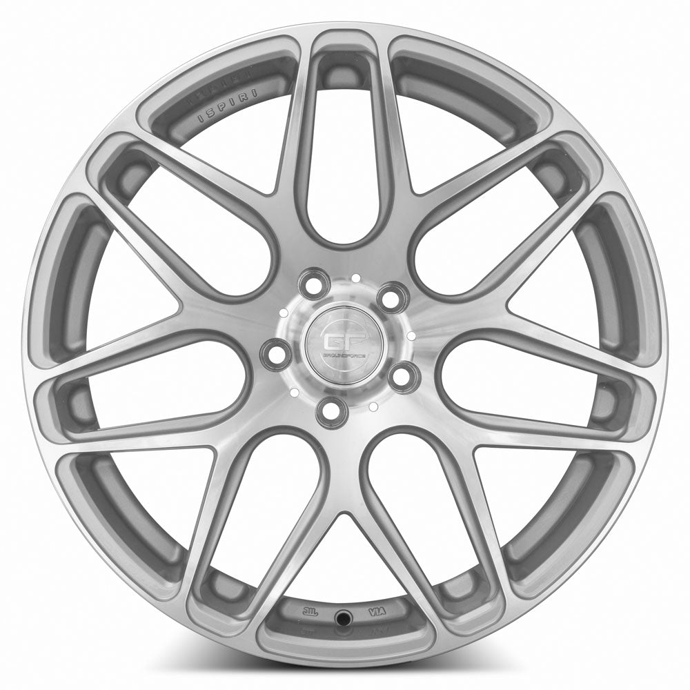 MRR GF9 19x9.5 25 5x112mm 66.6mm Silver Machined Face