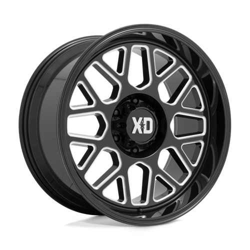 <b>XD Wheels</b> XD849 GRENADE II -<br> Gloss Black Milled - Wheel Warehouse