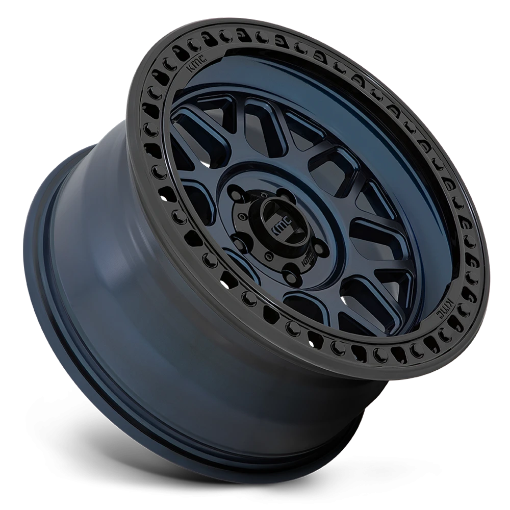 KMC GRS KM549 BL 17x8.5 +0 5x127mm 71.5mm Midnight Blue Gloss Black Lip