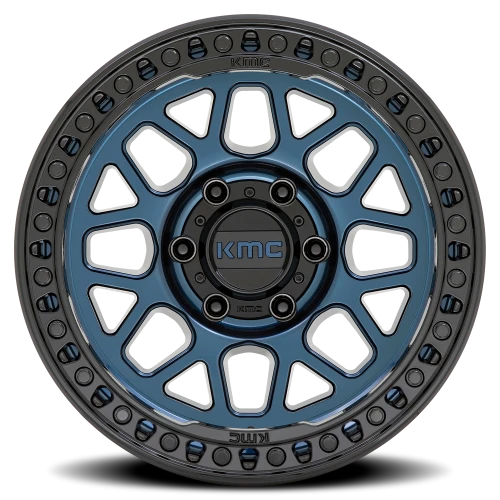 KMC GRS KM549 BL 17x9 +18 8x180mm 124.2mm Midnight Blue Gloss Black Lip
